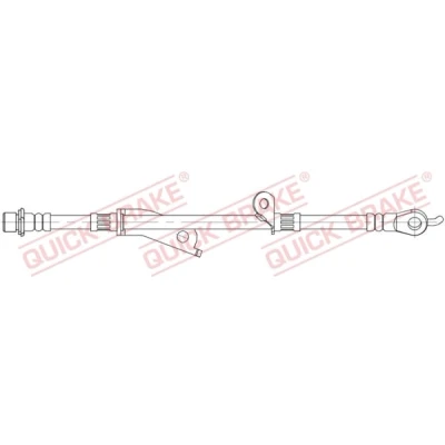 Abbildung von QUICK BRAKE 58.860 Bremsschläuche 650 TOYOTA: Auris Kombi, Schrägheck, Corolla X Limousine