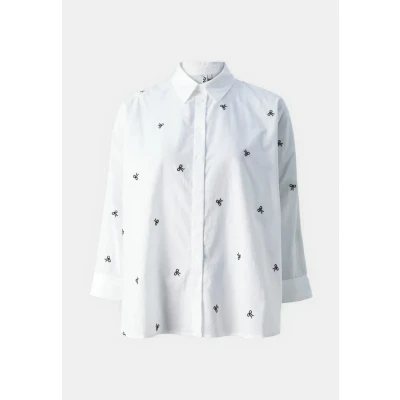 Abbildung von ONLY Onlnew LINA Grace Shirt Hemdbluse, Damen, Größe: XS, Bright white/black