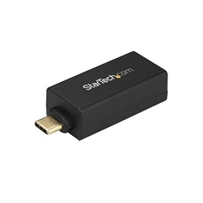 Abbildung von StarTech.com USB C auf Gigabit Netzwerk Adapter 3.0/USB 3.1 Typ 1Gbit/s NIC/Netzwerkadapter C/TB3 1GbE RJ45/LAN Windows, MacOS, Chromebook kompatibel Schwarz (US1GC30DB)