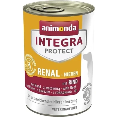 Abbildung von animonda INTEGRA PROTECT Hundefutter nass Renal (Niere) mit Rind (6 x 400g), von Veterinären empfohlen bei Niereninsuffizienz, Hochwertiges Diätalleinfutter für Hunde gegen Nierenprobleme