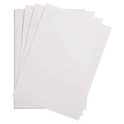 Abbildung von Clairefontaine 975263C Packung mit 25 Bastelkartons Maya, 185g, DIN A4, 21 x 29,7 cm, Weiß