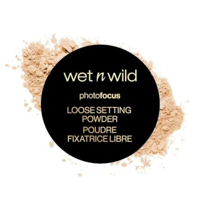 Abbildung von Wet n Wild Photo Focus Loose Setting Powder, Seidiges Gewichtsloses Fixierpuder zum Fixieren, Mattieren, Öl absorbieren und Backen, Weicher Fokus Effekt, Banana, 20g