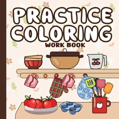 Abbildung von Coloring Practice: A Book to Master Patterns, Colors and Techniques , Simple unique Designs for Adults Kids (Practice work Book)