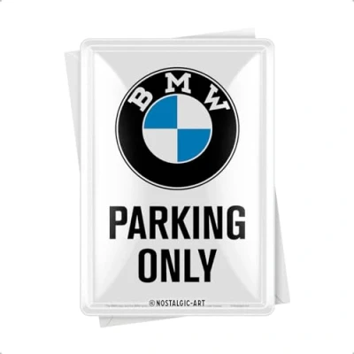 Abbildung von Nostalgic Art Metallschild Blechpostkarte BMW Parking Only