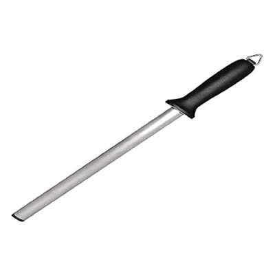 Abbildung von Vogue Professional Honing Steel Diamant Messerschärfstahl 30,5cm / 12 Zoll, Rockwell Härte 99, mikrokristalline Diamantoberfläche, hängende Hakenaufbewahrung D161