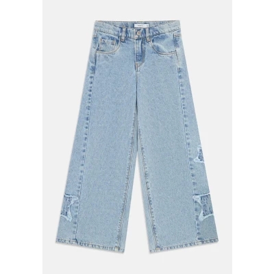 Abbildung von Name it Nkfbella Skater Destroy Jeans Relaxed Fit für Kinder, Größe: 134, Light blue denim