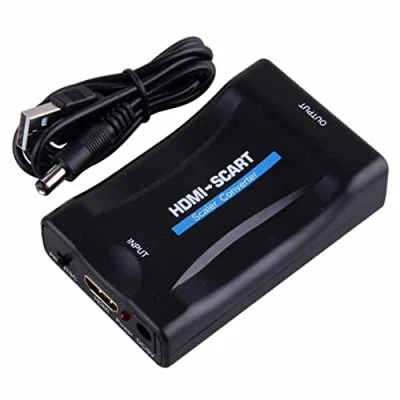 Abbildung von Ziyan HDMI zu auf Scart Konverter Wandler AV Scaler Converter Adapter 720p/1080p HD TV HDCP