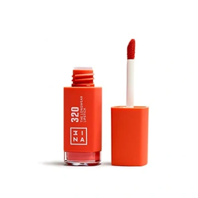 Abbildung von 3ina THE Longwear Lipstick Flüssiger Lippenstift, Größe: 6 ml, 320 dark coral