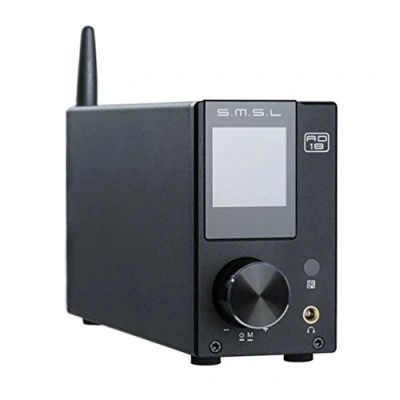 Abbildung von SMSL AD18 Audio HiFi Stereo Verstärker mit Bluetooth 4.2 unterstützt Apt X, USB DSP, volldigitaler Leistungsverstärker 2.1 für Lautsprecher, Kleiner 80W x 2 Klasse D Subwoofer Ausgang