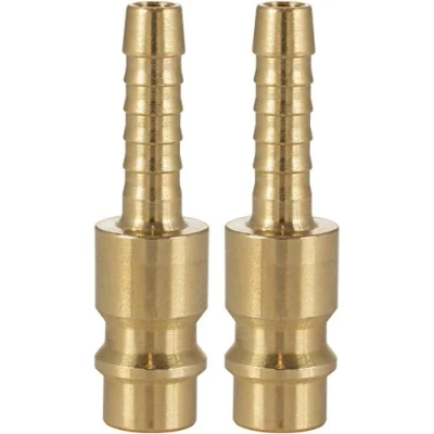 Abbildung von Poppstar Schlauchtülle Druckluft Stecknippel NW 7,2 mit Tülle (LW 6 mm), (2 tlg), Steckverbinder für Anschluss