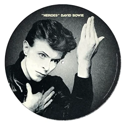 Abbildung von David Bowie Plattenspieler Matte (Helden Design) Schallplatten Slip zum Mischen, DJ Kratzen und Hören zu Hause Offizieller Merchandise Artikel