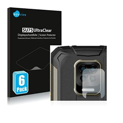 Abbildung von Savvies 6 Stück Schutzfolie für Doogee S59 Pro (NUR Kameraschutz) Displayschutz Folie Ultra Transparent