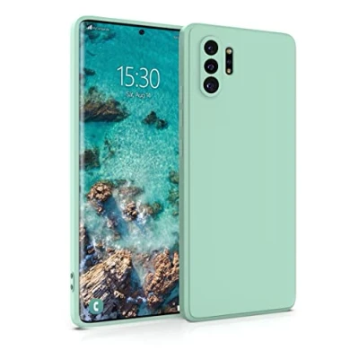 Abbildung von MyGadget Hülle für Samsung Galaxy Note 10 Plus robuste Silikon Schutzhülle TPU Case Slim Silikonhülle Back Cover Kratzfest Handyhülle Matt Mint