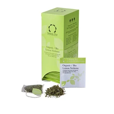 Abbildung von Solaris Tea BIO Zitronenverbene, 40 biologisch abbaubare genähte Seidenteebeutel, Stück