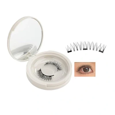 Abbildung von Enjuvie Magnetic Eyelashes, Lash Kit, Lashes, Eyelashes Natural Look with Applicator, Reusable Self Adhesive (USB05)