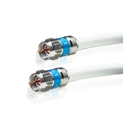 Abbildung von Venton Sat Kabel Coaxial RG6Q CCS 2 m I Antennenkabel 120 dB max. 4fach geschirmter HQ digital HD 4K 3D Kupfer Innenleiter Fernsehkabel Koaxkabel für DVB S2 C T2 BK Anlagen