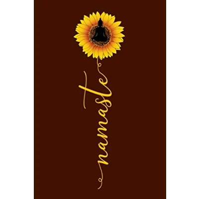 Abbildung von Namaste: Sonnenblumen Yoga Notizbuch für Yogis und Yoginis, Meditation Notizheft oder Journal