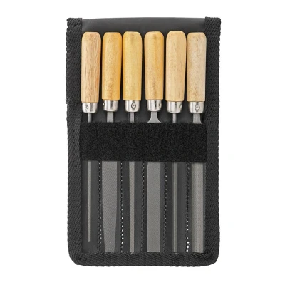 Abbildung von STAHLWILLE 72230001 Feilen Satz 100mm 6 Halbrundfeile, Dreikantfeile, Vierkantfeile, Rundfeile, Flachstumpffeile