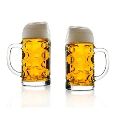 Abbildung von Stölzle Oberglas Bierglas Masskrug ISAR 1Liter 2er Set, Kristallglas