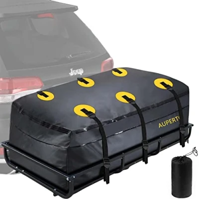Abbildung von 566 Liter Auto Dachbox, 20.5 Kubikfuß Faltbare Heckbox Gepäckträgertasche Aufbewahrungsbox Wasserdicht Transporttasche für Reisen und Gepäcktransport