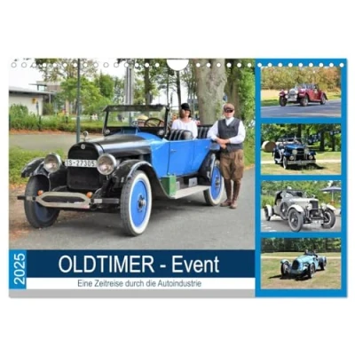 Abbildung von OLDTIMER Event (Wandkalender 2025 DIN A4 quer), CALVENDO Monatskalender