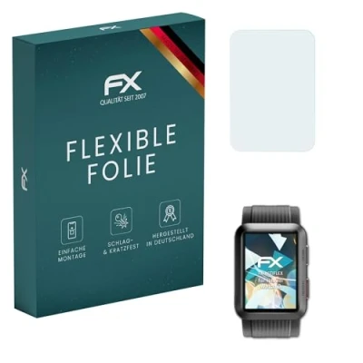 Abbildung von atFoliX Schutzfolie kompatibel mit Huawei Watch D Folie, ultraklare und flexible FX Displayschutzfolie (3X)