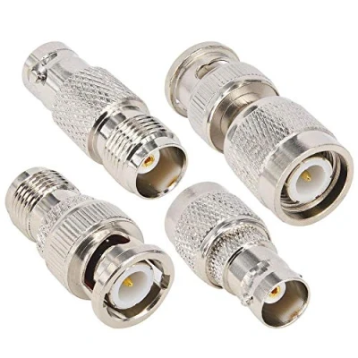 Abbildung von YILIANDUO 4 Typ Set BNC auf TNC Stecker Buchse RF Koaxial Adapter für Wireless LAN Geräte Koaxialkabel Wi Fi Radios Externe Antenne