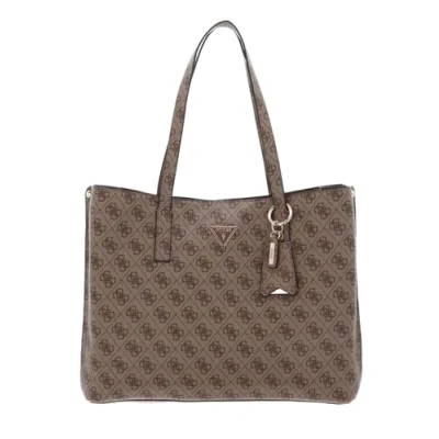Abbildung von Guess Meridian Friend Handtasche, Damen, Größe: One Size, Latte logo