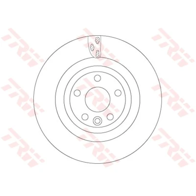 Abbildung von TRW DF6706S Bremsscheibe 325 20 5 108 Belüftet lackiert JAGUAR: F Pace