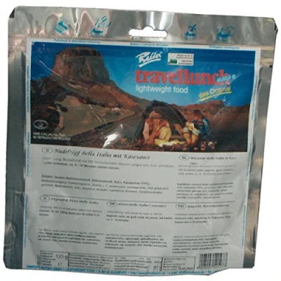 Abbildung von Travellunch Fertiggericht Pasta mit Käsesauce Outdoor Nahrung