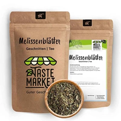Abbildung von 100 g Melissenblätter geschnitten Melisse getrocknet Melissentee Melissen Tee Taste Market