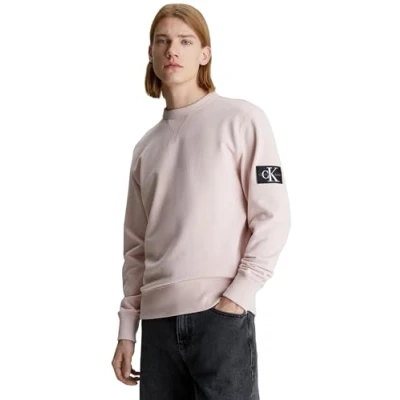 Abbildung von Calvin Klein Jeans Badge CREW NECK Sweatshirt, Herren, Größe: 3XL, Sepia rose