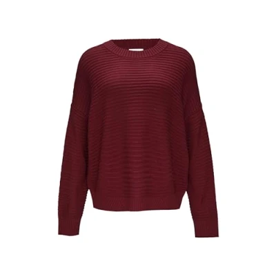 Abbildung von s.Oliver Oversized Strickpullover, Damen, Größe: 40, Rubinrot