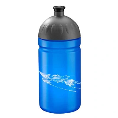 Abbildung von Step by Space Pirate Trinkflasche, blau/silberfarben
