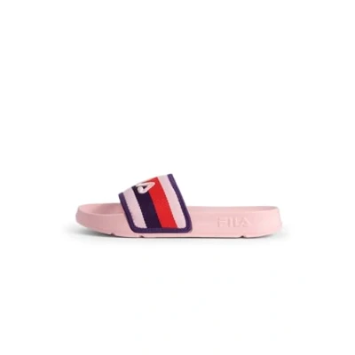 Abbildung von Fila Morro BAY Stripes WMN Pantolette flach, Damen, Größe: 38, Powder pink charisma Textil
