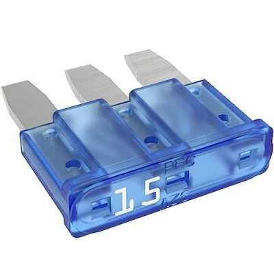 Abbildung von AUPROTEC Micro 3 Kfz Sicherungen Flachstecksicherungen MikrOTO III 5A 15A Auswahl: Ampere blau, 20 Stück
