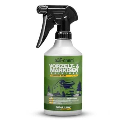 Abbildung von bio chem Vorzelt und Markisenreiniger Ergiebiger Spezialreiniger mit Tiefenwirkung Ideal für Markise, Vorzelt, Segel, Persenning, Pavillon, Sonnenschirm 500 ml Made in DE