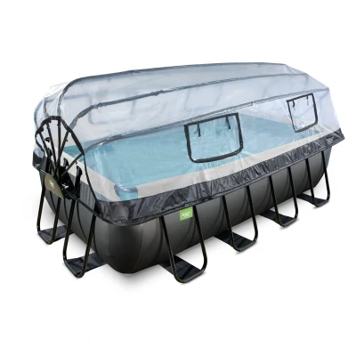 Abbildung von EXIT Pool mit Abdeckung 400x200cm Black Leather