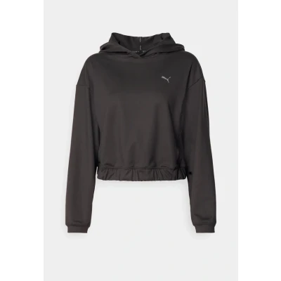 Abbildung von Puma Studio Foundations Hoody Langarmshirt, Damen, Größe: XL, Black