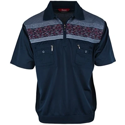 Abbildung von SOUNON Polohemd Poloshirt für Herren Dunkelblau (M9), Groesse: M