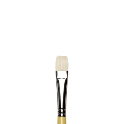 Abbildung von Winsor &amp; Newton 5872010 Künstler Chunking Schweineborsten Pinsel für Ölfarben, hohe Farbaufnahme, gleichmäßige Farbabgabe Flachpinsel Nr. 10, kurzer Stiel