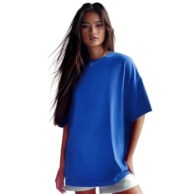 Abbildung von Reichstadt Oversize Shirt Casual T 24RSW058 Blue XL in kräftigen Farben