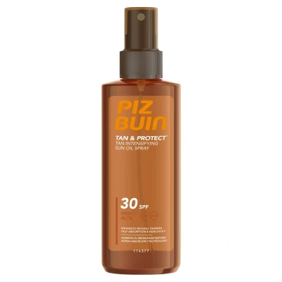 Abbildung von Piz Buin Sonnenschutz TAN &amp; Protect Intensifying SUN OIL Spray LSF 30 Sonnenschutz, Größe: 150 ml,