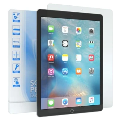 Abbildung von EAZY CASE Displayschutzfolie kompatibel mit iPad Pro 12,9 (2015) 1. Generation Glasfolie 9H Härte 0,3mm dünne Tabletschutzfolie Tablet Schutzglas Folie Transparent Ultra Klar