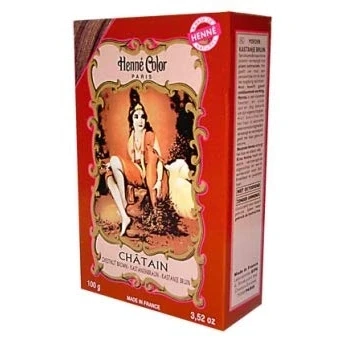 Abbildung von Henna Färbepulver kastanienbraun 100g von Dragonspice Naturwaren