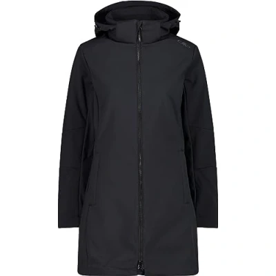 Abbildung von CMP Woman Parka ZIP HOOD Softshelljacke, Damen, Größe: 36, Nero