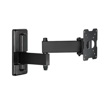 Abbildung von Meliconi FLATSTYLE FDR100, Doppelt Drehbare TV Wandhalterung, Flachbildschirmhalterung von 14&quot; bis 25&quot;, VESA Halterung 50 75 100, Tragfähigkeit: 25 Kg, Made in Italy, Schwarz