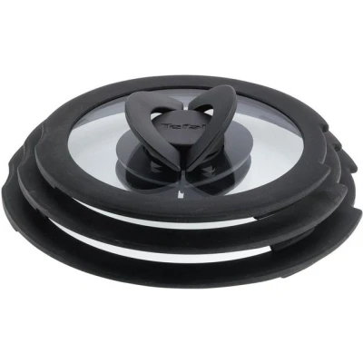 Abbildung von Tefal Deckel &quot;98491 Ingenio 16/18/20 cm&quot;, (Set, 3 tlg.), hervorragend für Töpfe, Glasdeckel mit Silikonrand,Klappgriffe