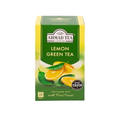Abbildung von Ahmad Tea Lemon Vitality Grüner Tee mit Zitronengeschmack 20 Teebeutel á 2 g Band