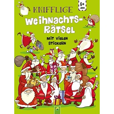 Abbildung von Knifflige Weihnachtsrätsel: Mit vielen Stickern. Für Kinder ab 6 Jahren